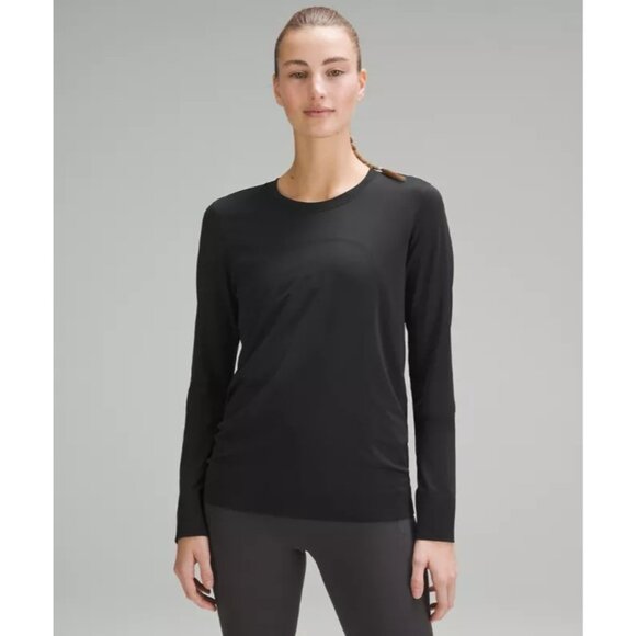 Lululemon Black Swiftly Tech Long Sleeve Breeze Size 4 - Picture 1 of 4